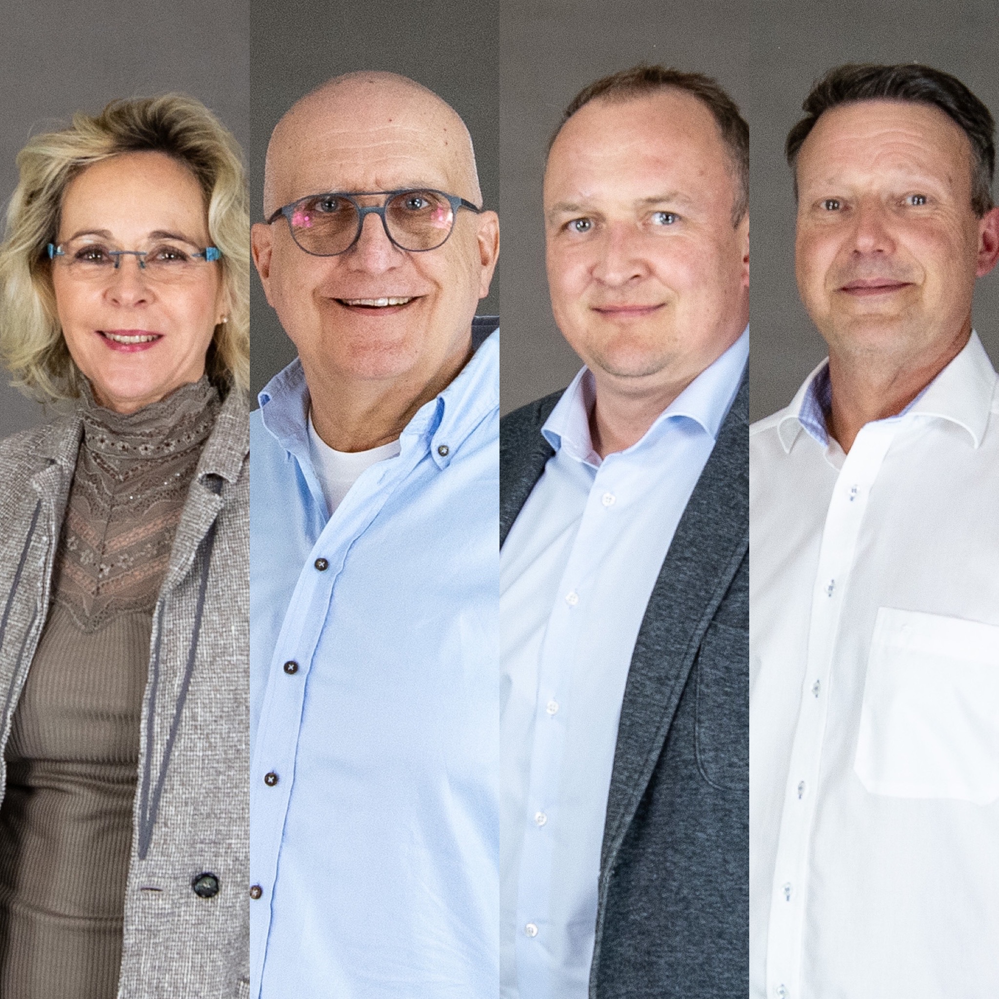 Von links nach rechts: Dr. Inis Schnfelder, Dr. Lutz Trautmann,  Benjamin Kaiser, Bork Lange
