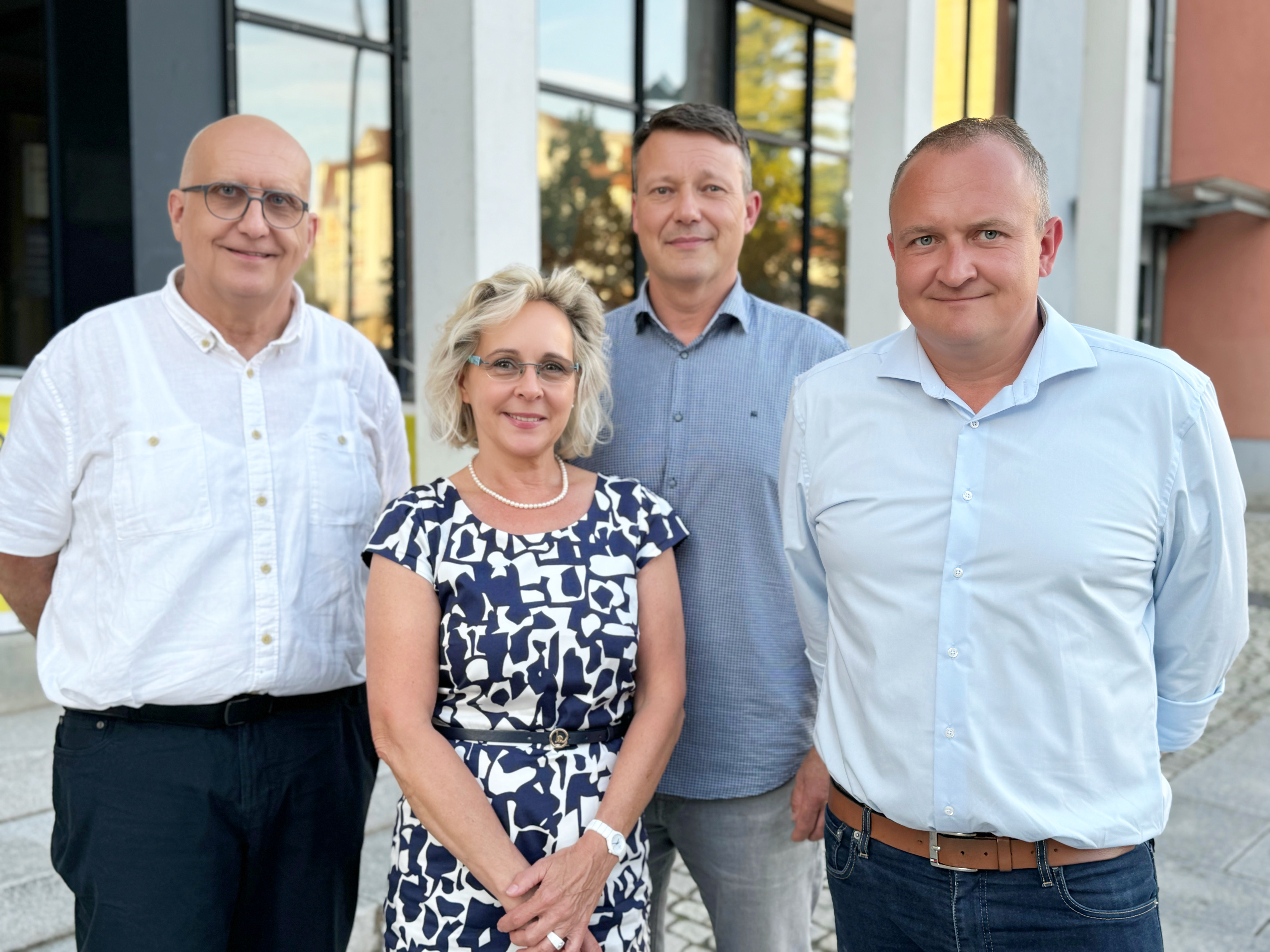CDU Fraktion (v.l.n.r.: Dr. Lutz Trautmann, Dr. Inis Schnfelder, Bork Lange, Benjamin Kaiser)