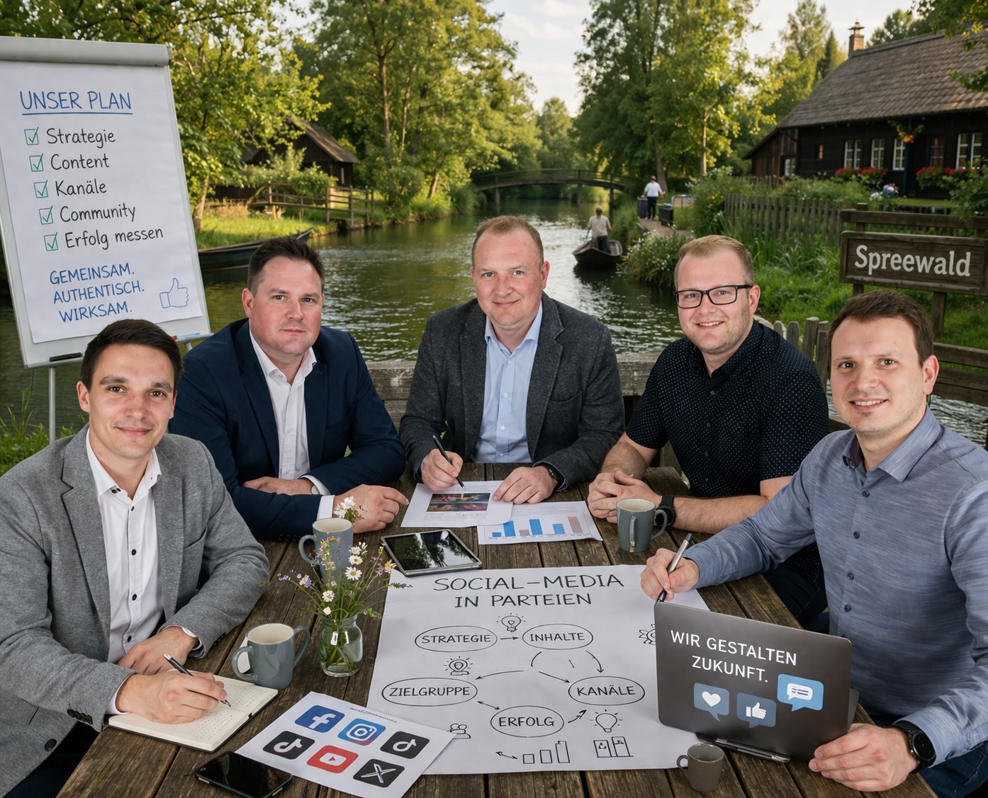 v. l. n. r.: Alexander Golnik, Robert Hoffmann, Benjamin Kaiser, Robin Dyrda, Kai Bartoszek